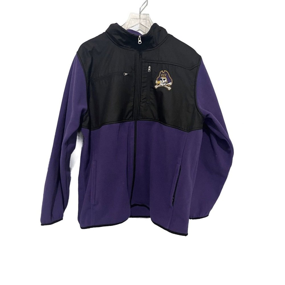 East Carolina University ECU Pirates Mid Weight Lined Jacket Mens Zip New w/tags